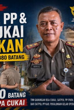 Operasi di Buaran, Satpol PP dan Bea Cukai Amankan 547.880 Batang Rokok Tanpa Cukai