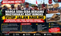 BREAKING NEWS: Warga Seba Seba Bersama Masyarakat Bungku Tutup Jalan Hauling di Perbatasan