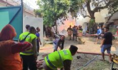 Sisa Bara Pembakaran Sampah Diduga Picu Kebakaran Gudang Kayu di Kedungwuni