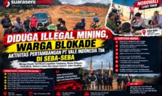 Diduga Illegal Mining, Warga Blokade Aktivitas Pertambangan PT Vale Indonesia Tbk di Seba-Seba