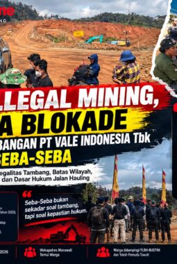 Diduga Illegal Mining, Warga Blokade Aktivitas Pertambangan PT Vale Indonesia Tbk di Seba-Seba