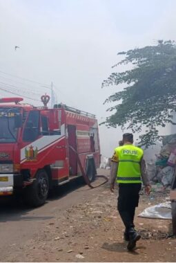TPS Terminal Doro Terbakar, Api Diduga Dipicu Pembakaran Sampah